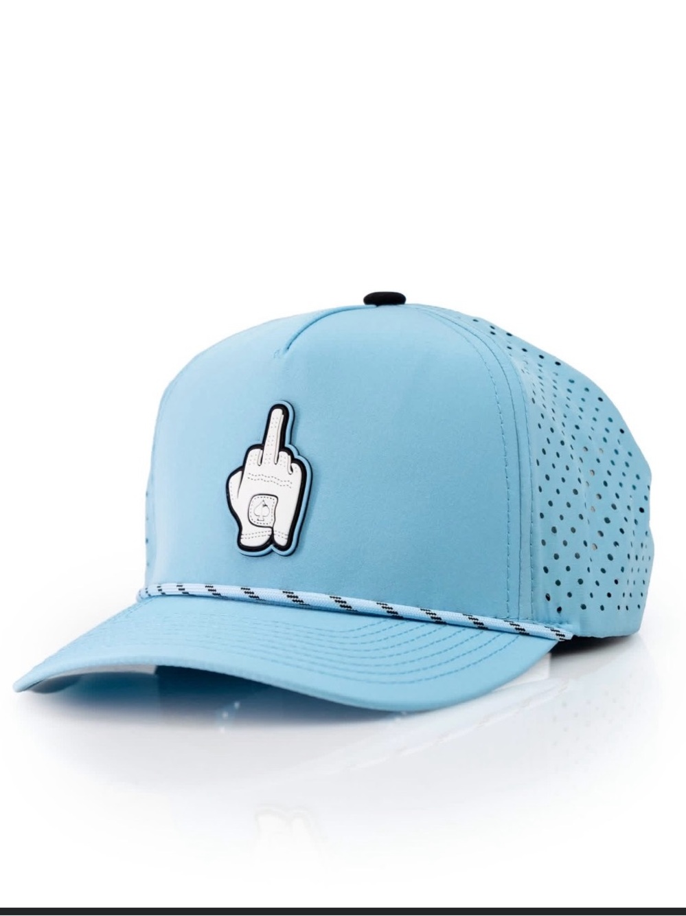 You are #1  Finger Baby Blue - Perforated
Rope Hat